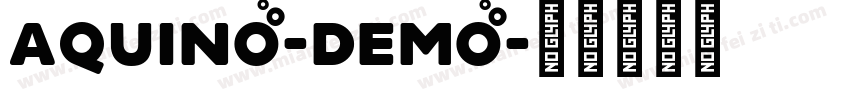 Aquino-Demo字体转换
