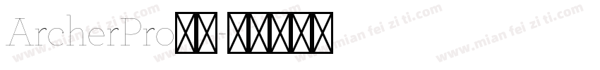 ArcherPro字体字体转换
