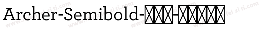 Archer-Semibold-半粗体字体转换