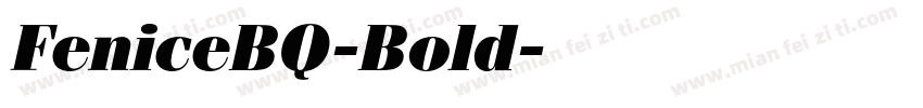 FeniceBQ-Bold字体转换