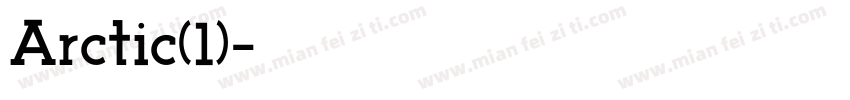 Arctic(1)字体转换