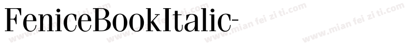 FeniceBookItalic字体转换
