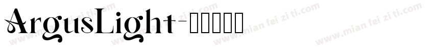 ArgusLight字体转换