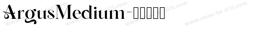 ArgusMedium字体转换