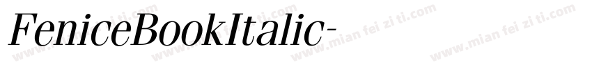 FeniceBookItalic字体转换