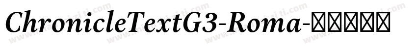 ChronicleTextG3-Roma字体转换