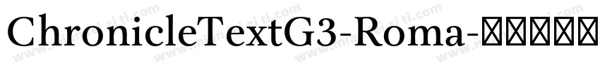 ChronicleTextG3-Roma字体转换