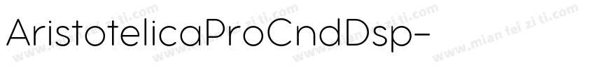 AristotelicaProCndDsp字体转换