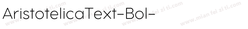 AristotelicaText-Bol字体转换