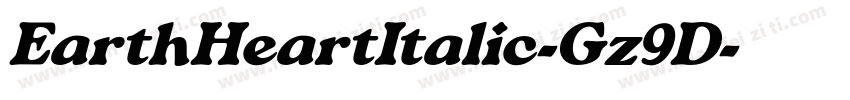 EarthHeartItalic-Gz9D字体转换