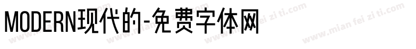 modern现代的字体转换