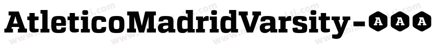 AtleticoMadridVarsity字体转换