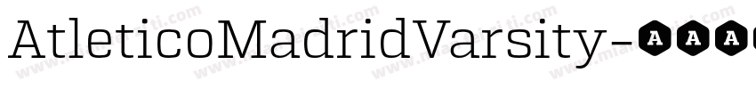 AtleticoMadridVarsity字体转换