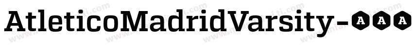 AtleticoMadridVarsity字体转换