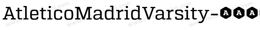 AtleticoMadridVarsity字体转换