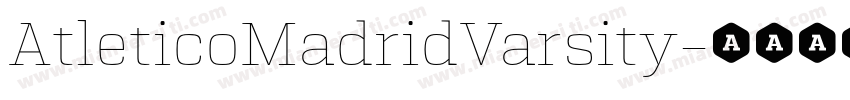 AtleticoMadridVarsity字体转换