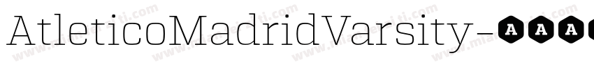 AtleticoMadridVarsity字体转换
