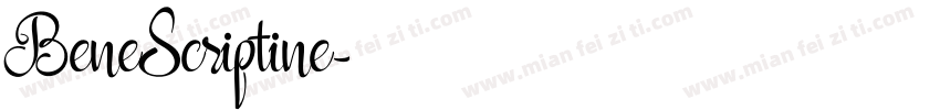BeneScriptine字体转换