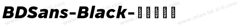 BDSans-Black字体转换
