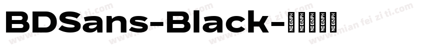 BDSans-Black字体转换