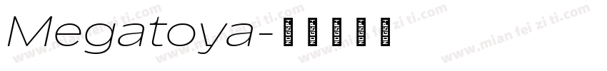 Megatoya字体转换