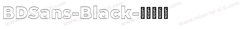 BDSans-Black字体转换