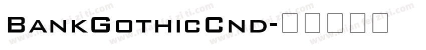 BankGothicCnd字体转换