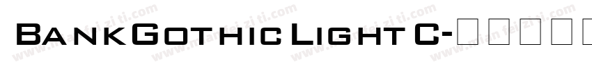 BankGothicLightC字体转换
