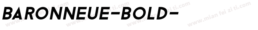 BaronNeue-Bold字体转换