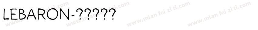 LeBaron字体转换