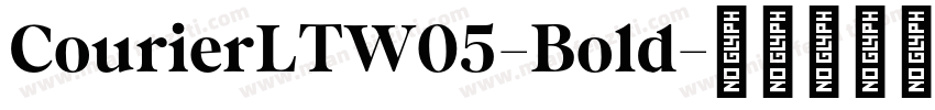 CourierLTW05-Bold字体转换