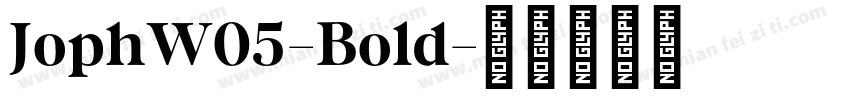 JophW05-Bold字体转换