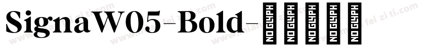 SignaW05-Bold字体转换