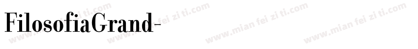 FilosofiaGrand字体转换