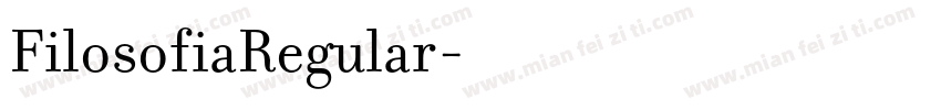 FilosofiaRegular字体转换