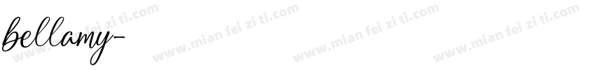 bellamy字体转换