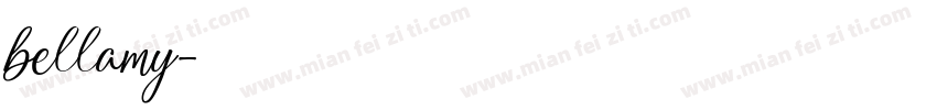 bellamy字体转换