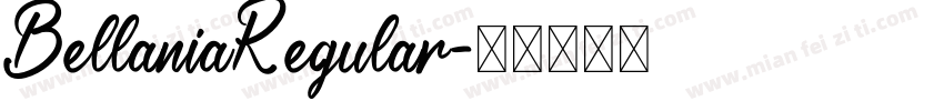 BellaniaRegular字体转换