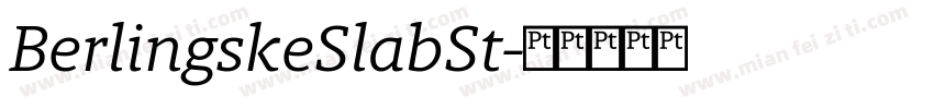 BerlingskeSlabSt字体转换