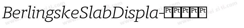 BerlingskeSlabDispla字体转换