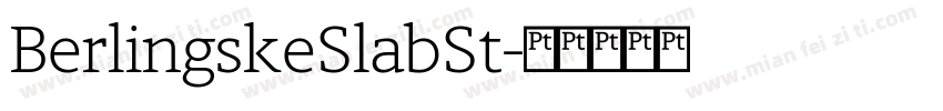 BerlingskeSlabSt字体转换