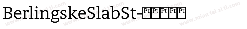 BerlingskeSlabSt字体转换