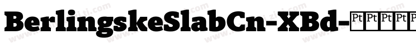 BerlingskeSlabCn-XBd字体转换