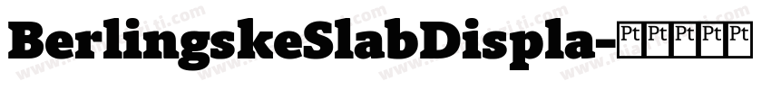 BerlingskeSlabDispla字体转换