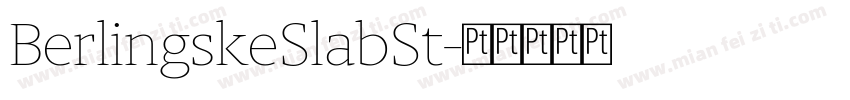 BerlingskeSlabSt字体转换
