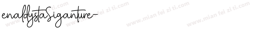 enaldystaSiganture字体转换