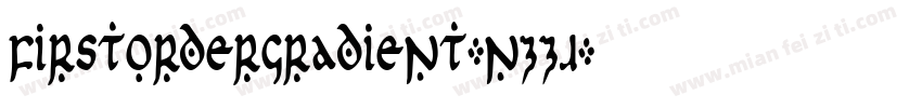 FirstOrderGradient-nzZJ字体转换