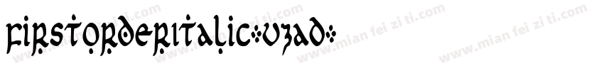 FirstOrderItalic-vzaD字体转换