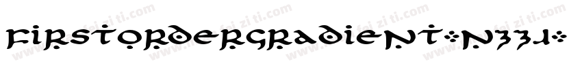 FirstOrderGradient-nzZJ字体转换