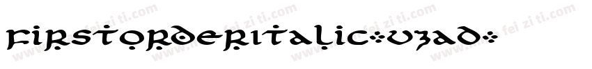 FirstOrderItalic-vzaD字体转换
